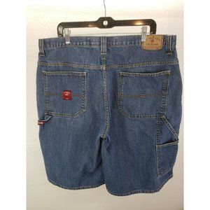 U.S. POLO ASSN Mens Size 40 Denim Jean Shorts Carpenter Logo Vintage 90s